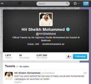 HH Sheikh Mohammed twitter