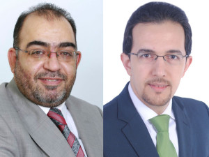 (L to R) Amjad Fathi Al-Omar, Sariya IT and Mohammad Mobasseri, EMT Distribution 