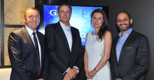 (L-R) Mike Weston, Vice President Middle East and Turkey, Cisco, Philippe Jarre, Chief Executive Officer, GBM Claire Jones, Regional Partner Manager Middle East & Turkey, Cisco, Hani Nofal, Director of Intelligent Network Solutions, GBM