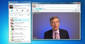 Bill Gates plugging Lync at its launch