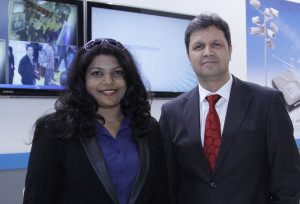 (L-R) Sonia Sebastian, Director, Security Systems and Munaf Chouguley, CEO, SNB Middle East 