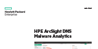 HPE ArcSight DNS Malware Analytics