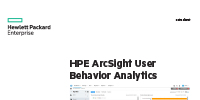 HPE ArcSight User Behavior Analytics