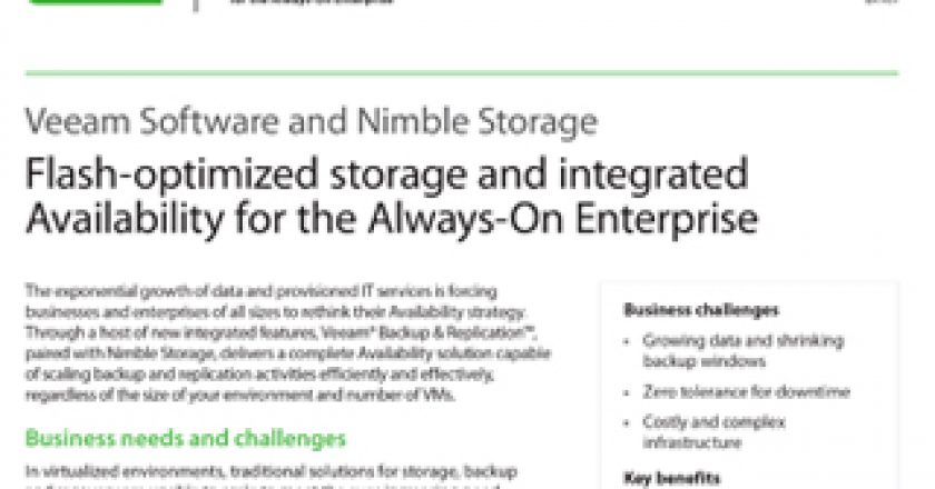 Flash-optimized Storage and Integrated Availability for the Always-On Enterprise