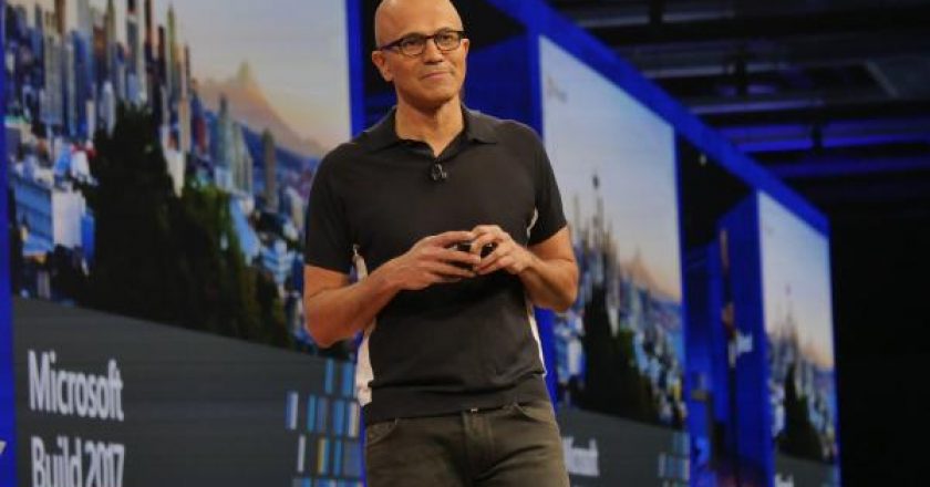 Satya Nadella opens Microsoft Build 2017