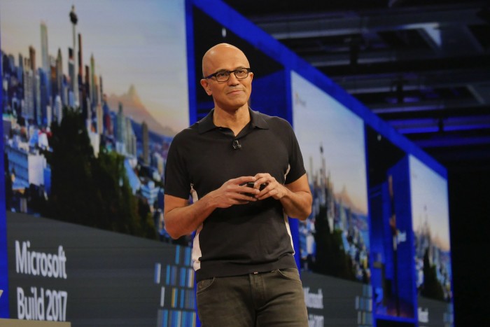 Microsoft CEO Satya Nadella at Build 2017