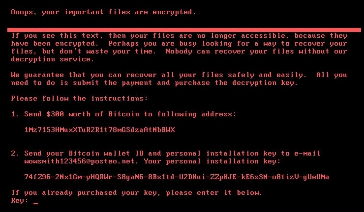 Petya ransomware