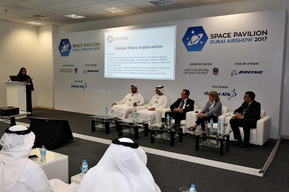 UAE Space Pavilion at the Dubai Airshow 2017