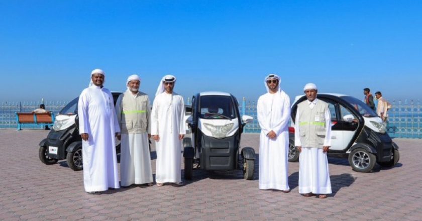 Ajman has launched a selection of hybrid vehicles to monitor its public parks