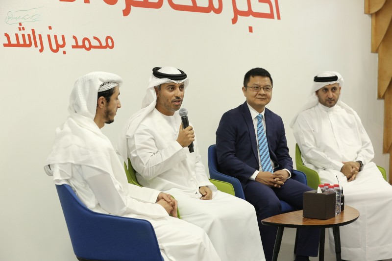 Dr. Ahmad Belhoul Al Falasi, minister of state for higher education and advanced skills, speaks on the panel discussion for the Seeds for the Future launch