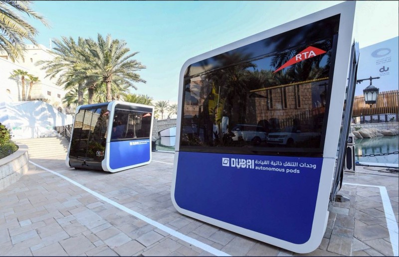 The autonomous pods are designed to travel short and medium distances in dedicated lanes. 