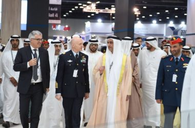 Sheikh Saif bin Zayed Al Nahyan, Deputy Prime Minister and Minister of the Interior, at the opening of UMEX