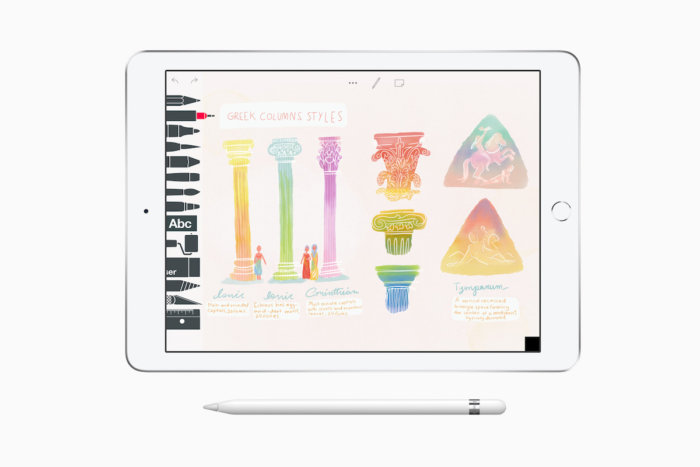 Apple’s new 9.7-inch iPad now supports Apple Pencil.