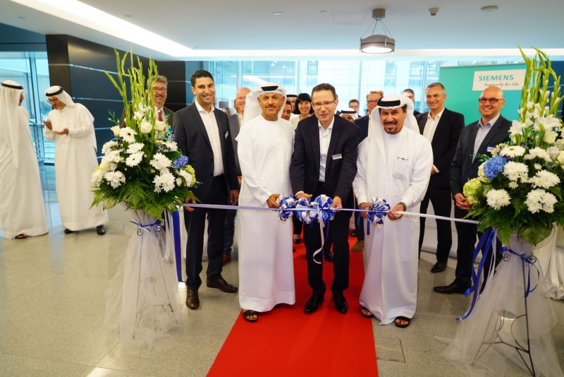 Representatives from Siemens and Dubai South at the launch