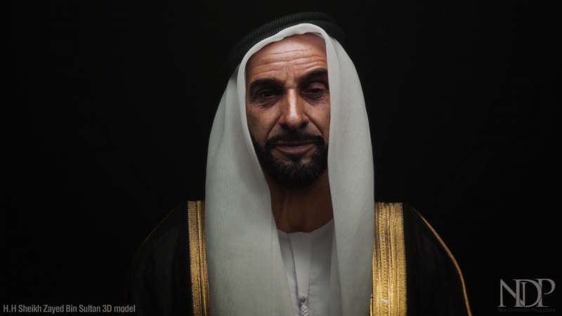 Sheikh Zayed's hologram created by NDP