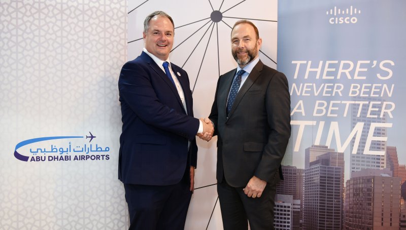 Bryan Thompson, Abu Dhabi Airports and David Meads, Cisco