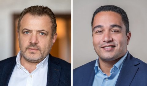 (L-R) Yuri Morozov, Bubbletone Blockchain for Telecom and Loukas Tzitzis, Nexign