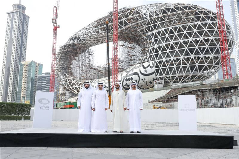 Sheikh Mohammed reviews progress at Dubai’s Museum of the Future