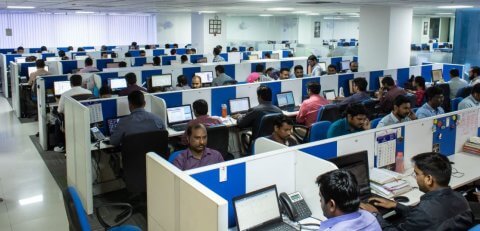 Focus Softnet's support centre in Hyderabad