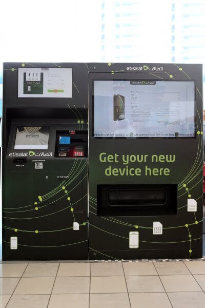 Etisalat self service vending machine