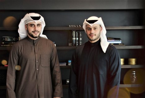 (LtoR) Nouri and Athbi Al Enezi, JustClean, laundry services