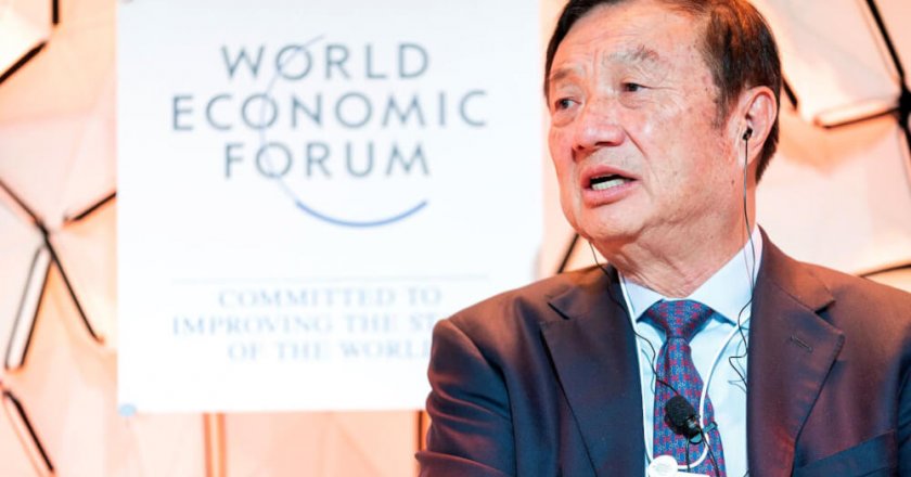 Huawei Founder and CEO, Ren Zhengfei, at Davos 2020