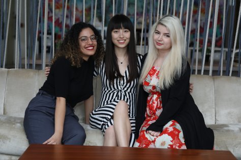 Yasmine Fadel, Ming Hu and Roxana Jula Founders, Women in Tech Dubai