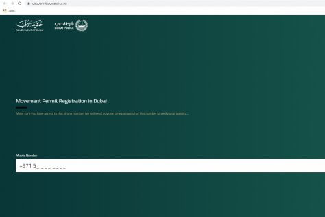 Dubai online permit