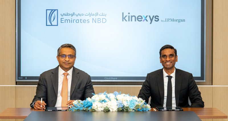 Anith Daniel, Group Head of Transaction Banking Services, Emirates NBD and Naveen Mallela, Global Co-Head of Kinexys by J.P. Morgan.