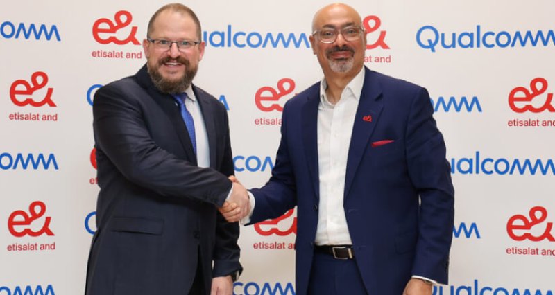 Cristiano Amon, President and CEO, Qualcomm Incorporated andHatem Dowidar, Group Chief Executive Officer, e&.