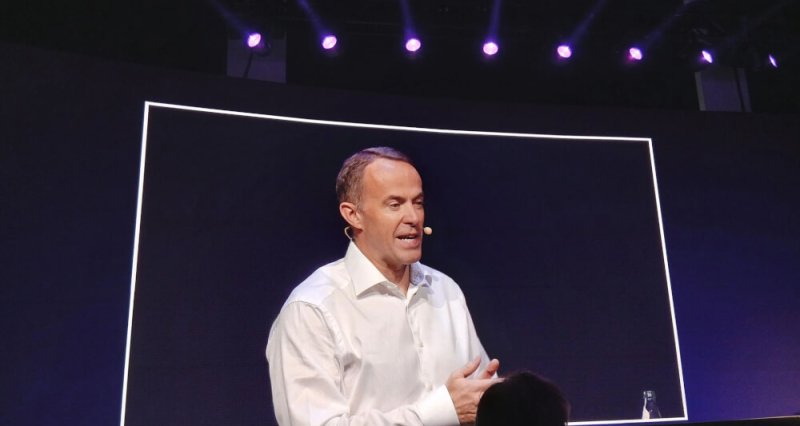 IFS CEO Mark Moffat, delivers his opening keynote at Industrial X Unleashed in New York City. Moffat ushered in a new era of what he described as Industrial AI Applied.